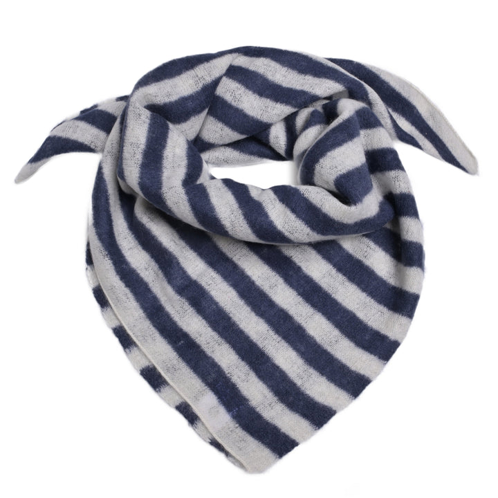 Cashmere Bandana Stripe-cs in Nachtblau