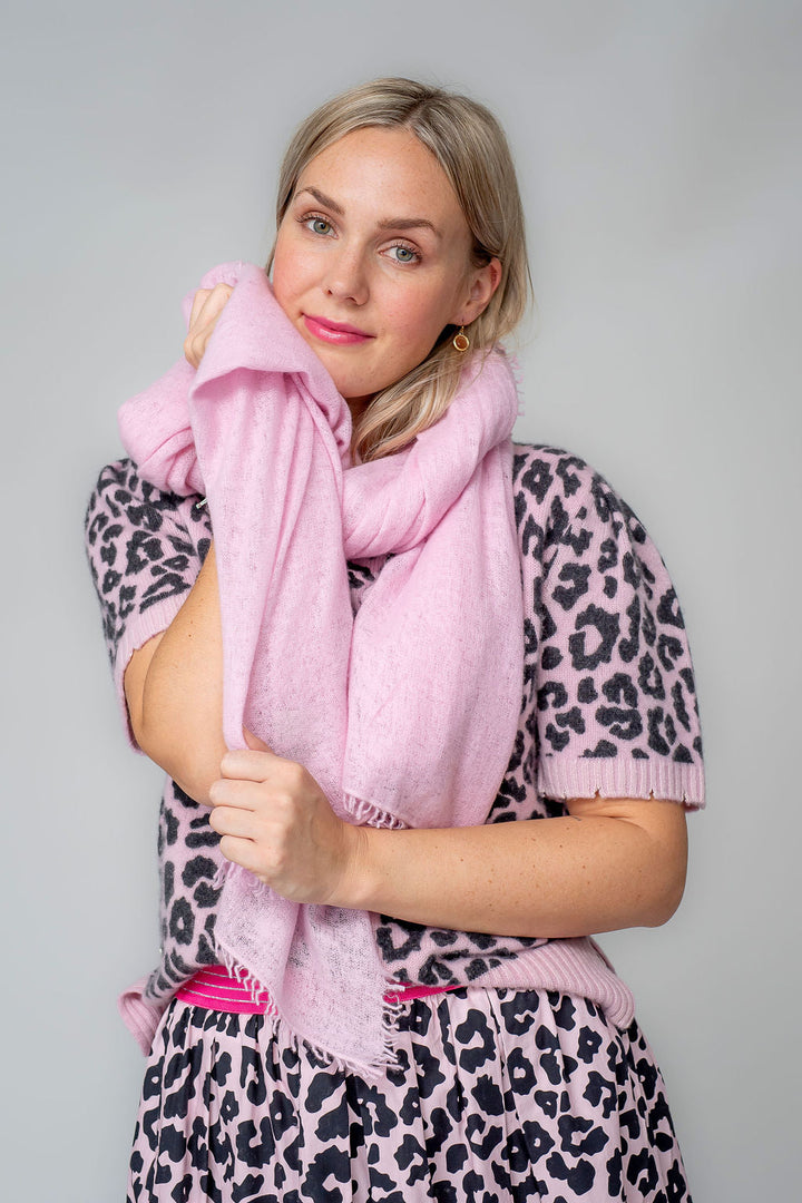 Cashmere Schal Feli-cs in Strawberry Shake