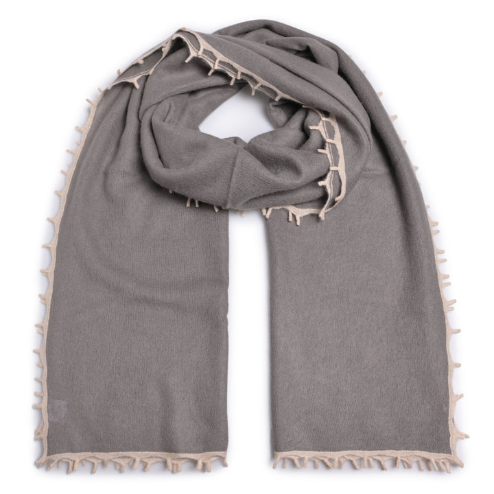 Cashmere Schal BiFeli-cs in Grey Flannel