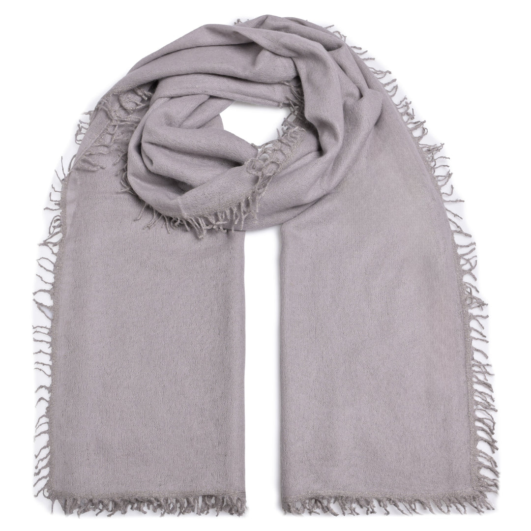 Cashmere Schal BiFeli-cs Lurex in Ash