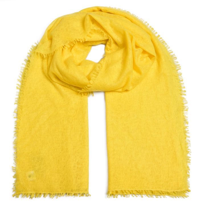 Cashmere Schal Feli-cs in Yellow Lilly