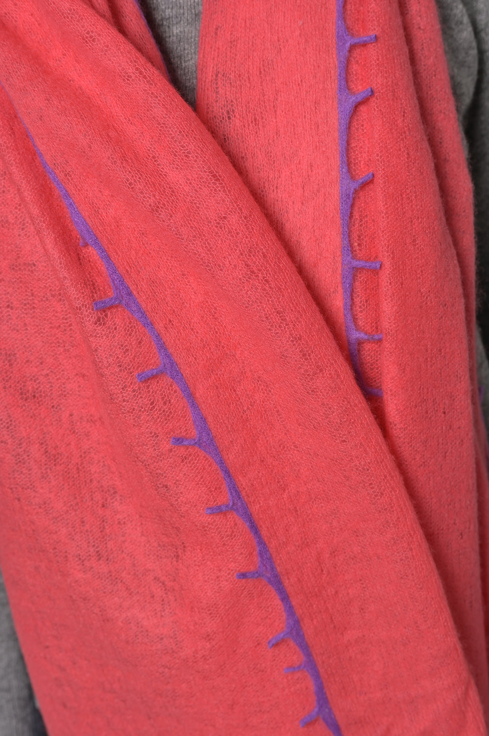 Cashmere Schal BiFeli-cs in Pink Grapefruit