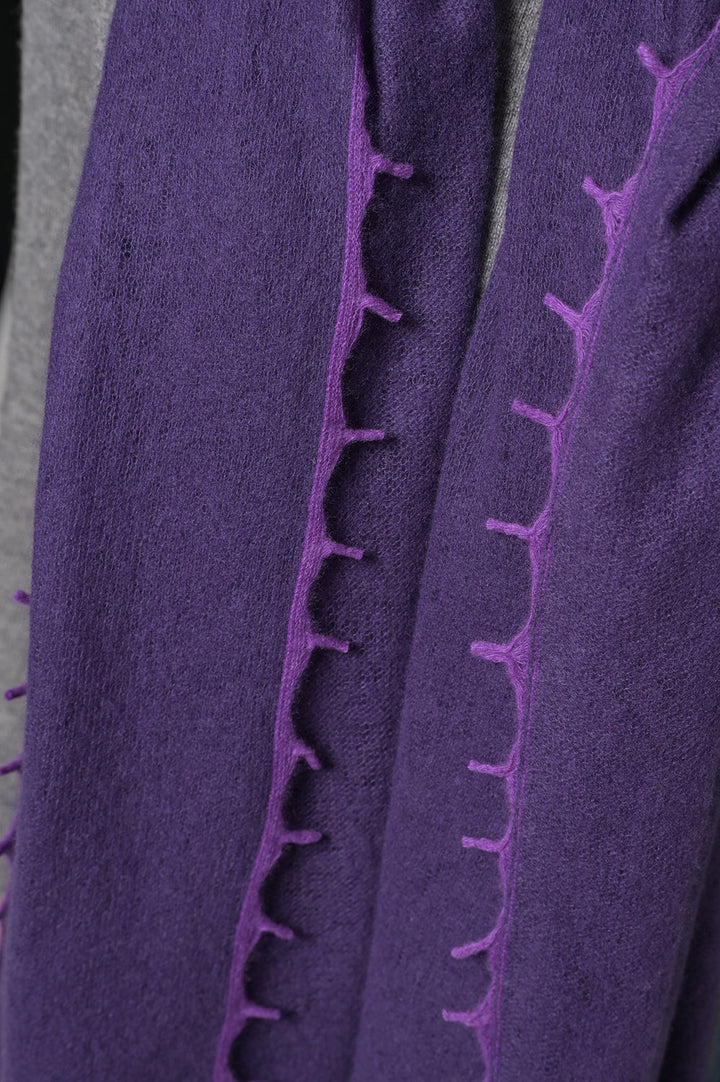 Cashmere Schal BiFeli-cs in Purple Nights