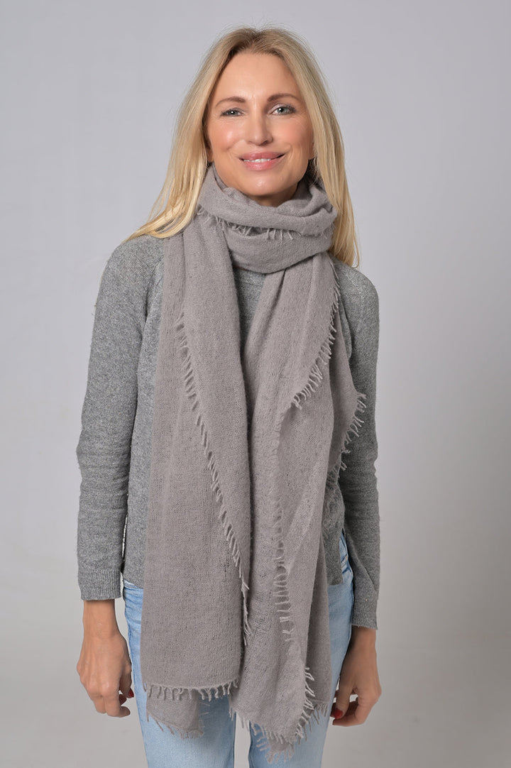 Cashmere Schal Feli-cs in Grey Flannel