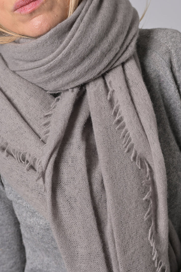 Cashmere Schal Feli-cs in Grey Flannel