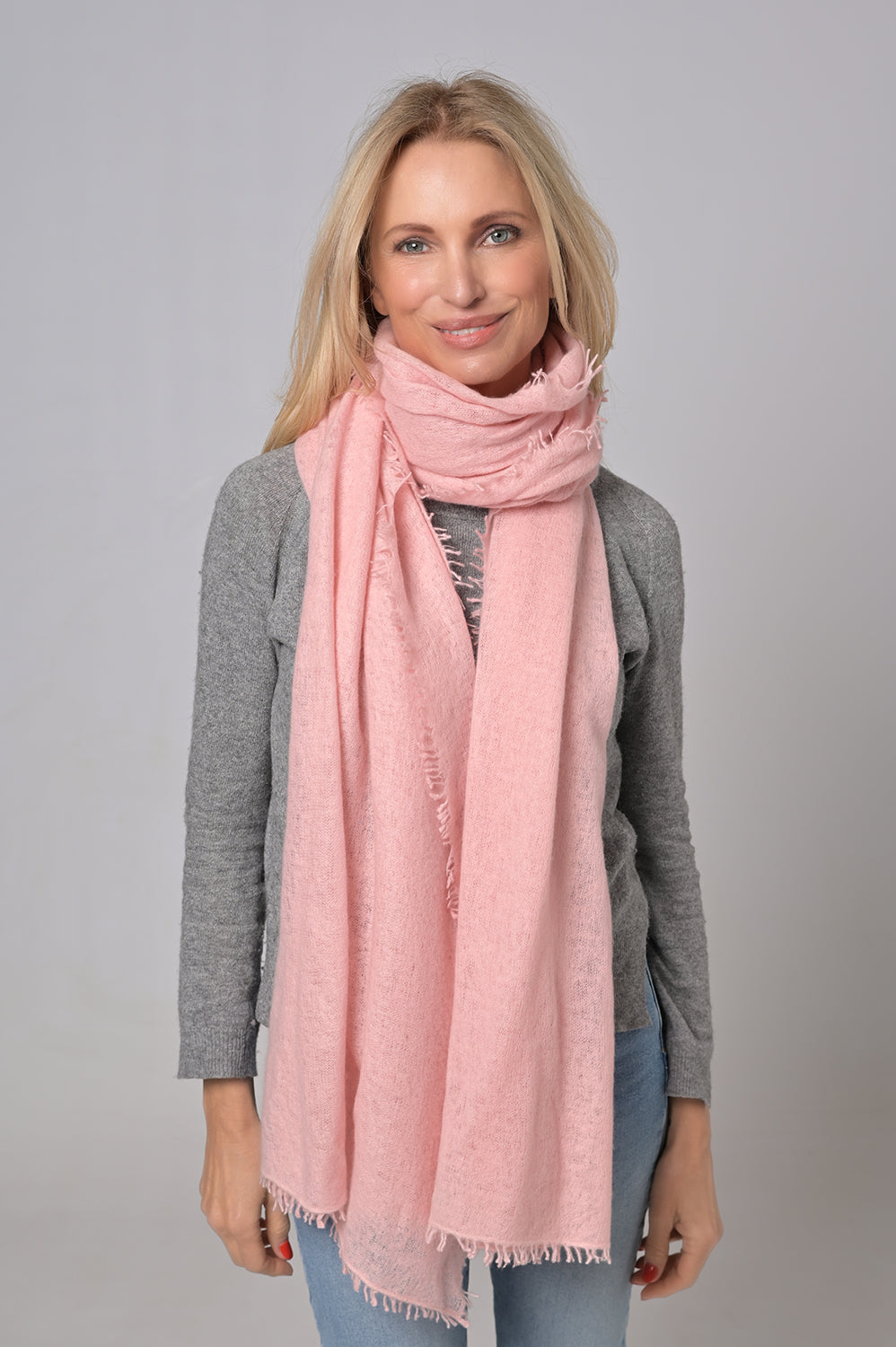 Cashmere Schal Feli-cs in Rosy Quartz