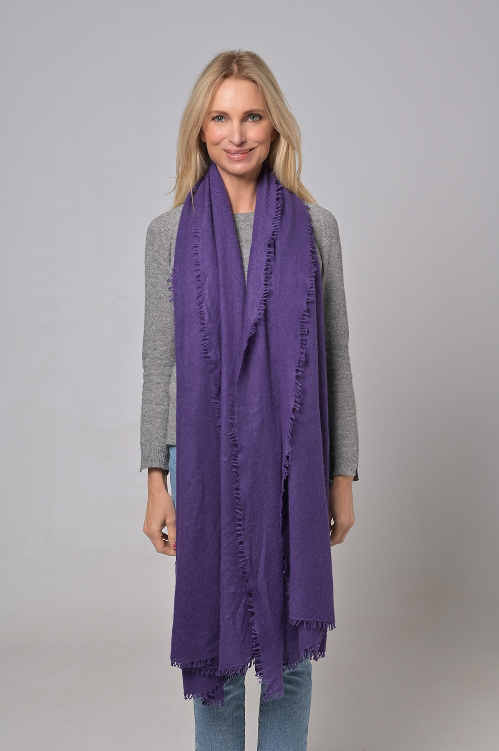 Cashmere Schal Feli-cs in Purple Nights