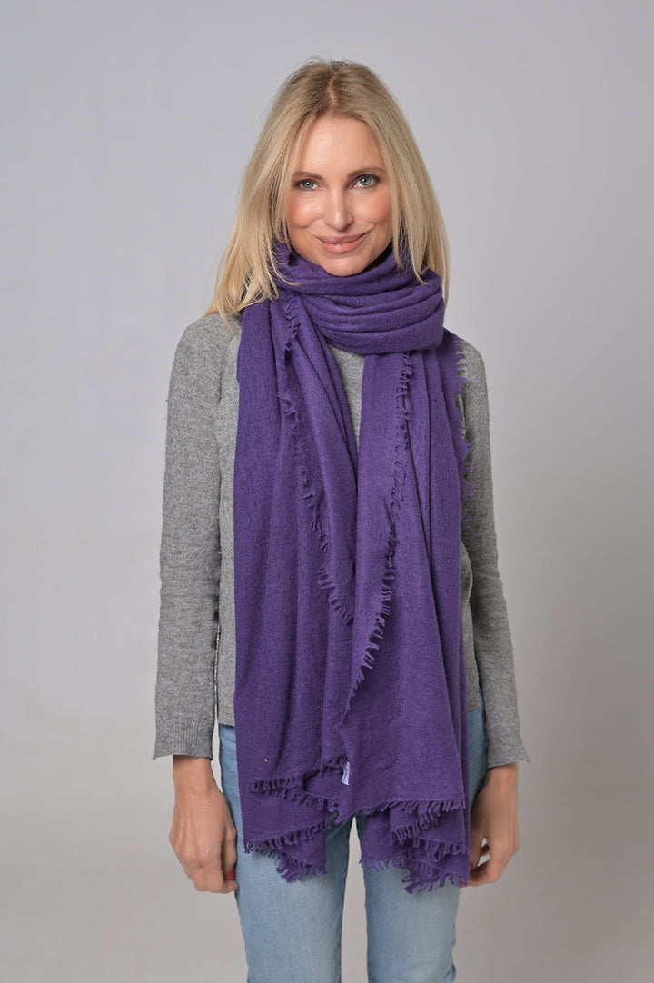 Cashmere Schal Feli-cs in Purple Nights