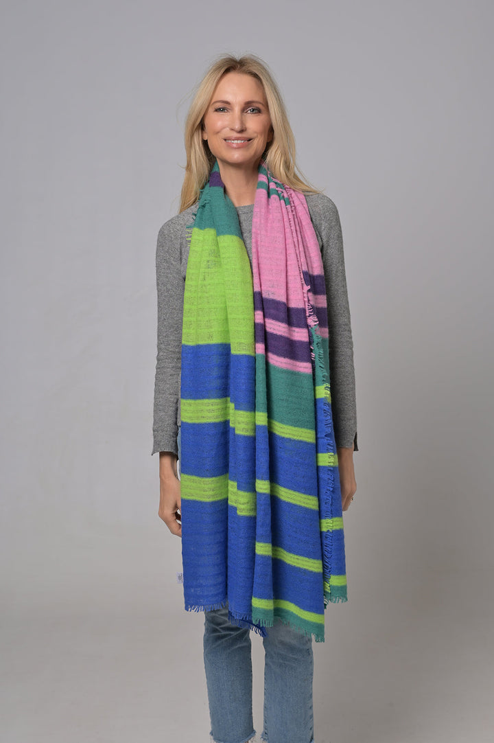 Cashmere Schal Unevi-cs in Turmalin