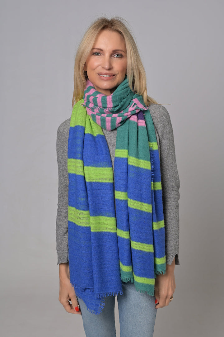 Cashmere Schal Unevi-cs in Turmalin