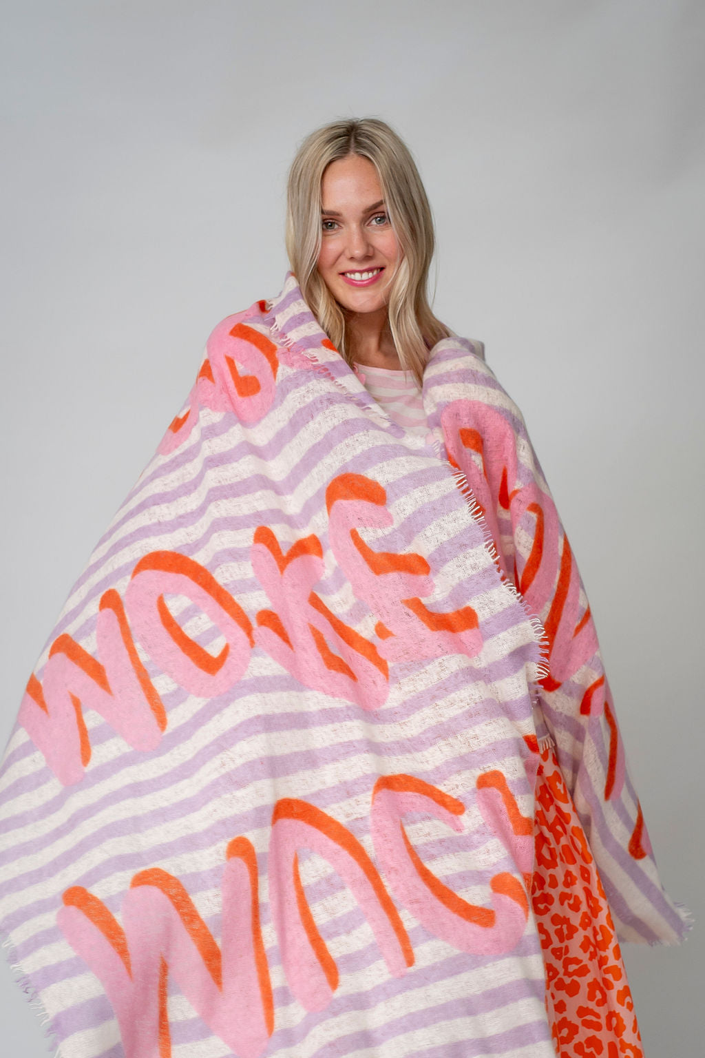 Cashmere Schal Much More Amore-cs in Lavender Mist