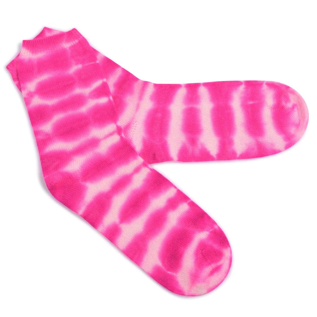 Cashmere Socken Blair-cs in Neonpink