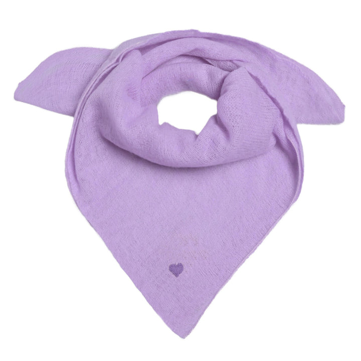 Cashmere Bandana Heart-cs in Lavender Mist