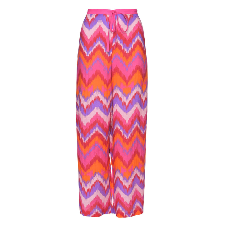 Hose Gracie-cs mit ZigZag-Print in Neonpink