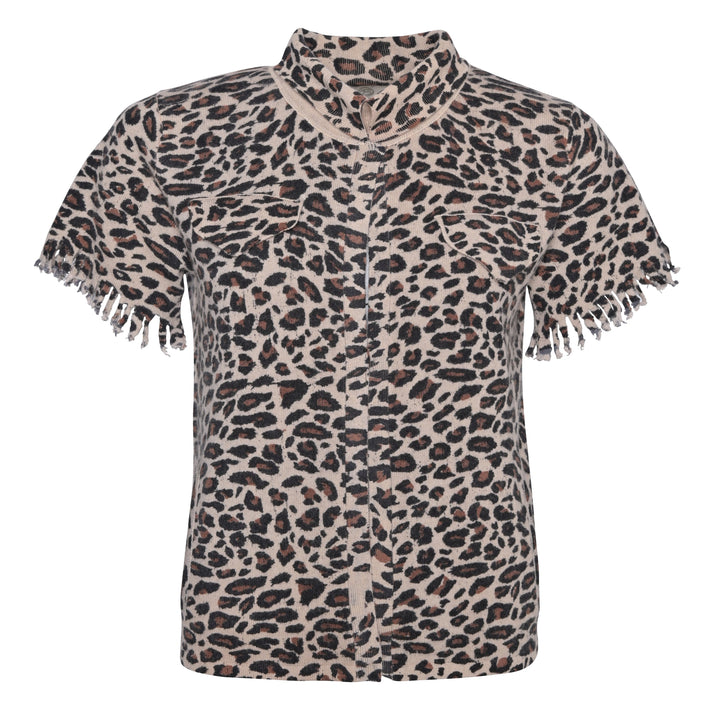 Cardigan Olivia-cs mit Leoprint