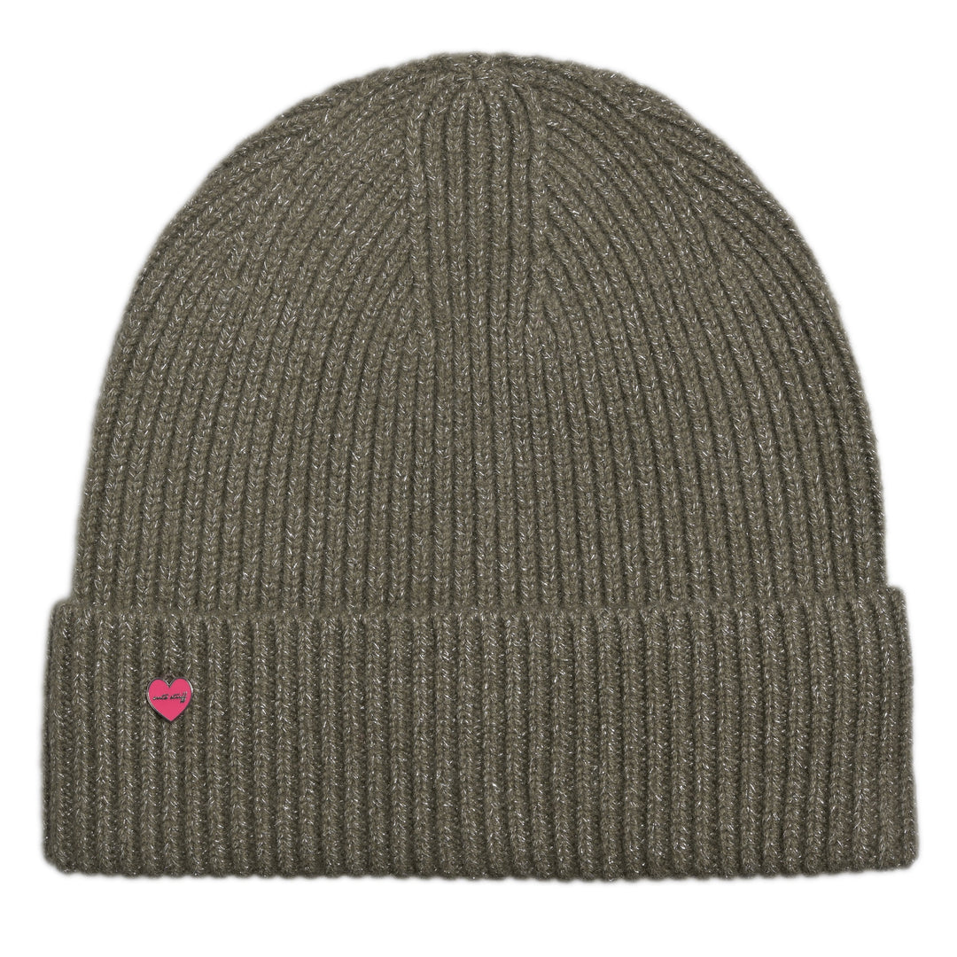 Elegante Damenmütze aus 98 % Kaschmir und 2 % Lurex, warm und kratzfrei, handmade in Nepal