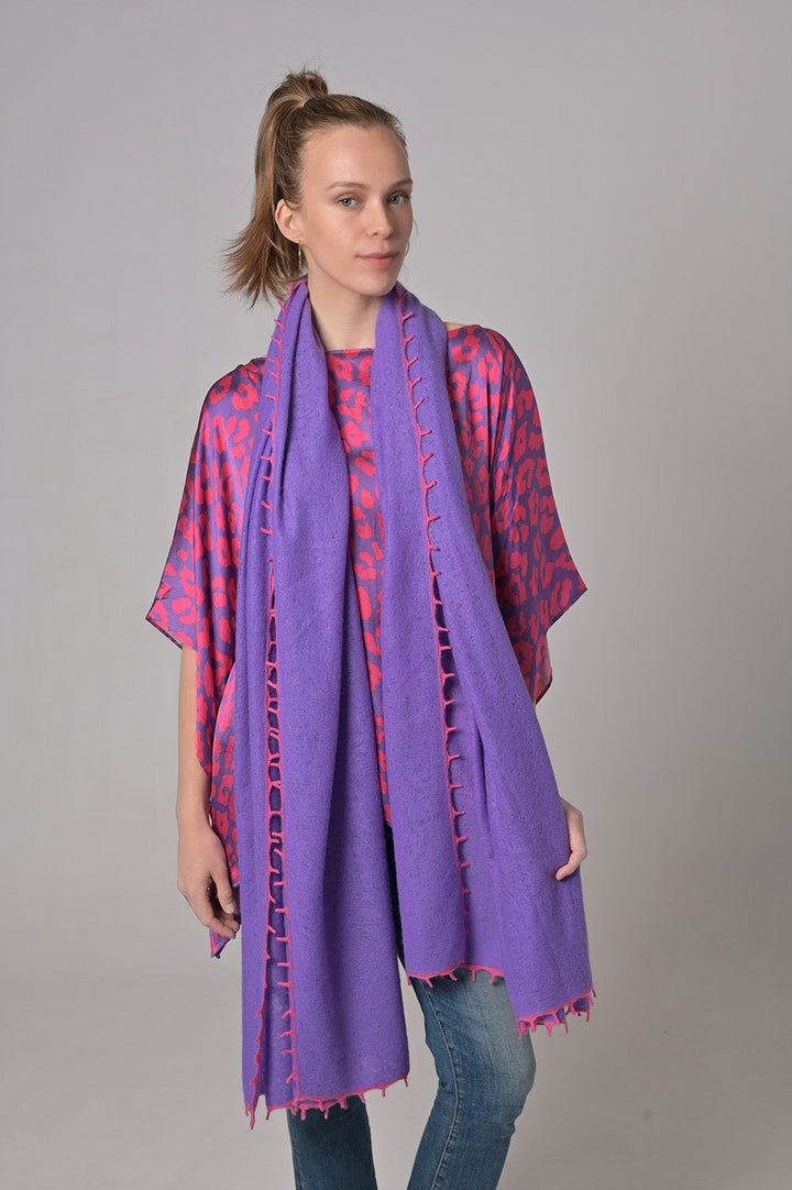 Cashmere Schal BiFeli-cs in Passion Flower