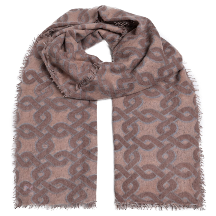 Cashmere Schal Chain-cs in Earth