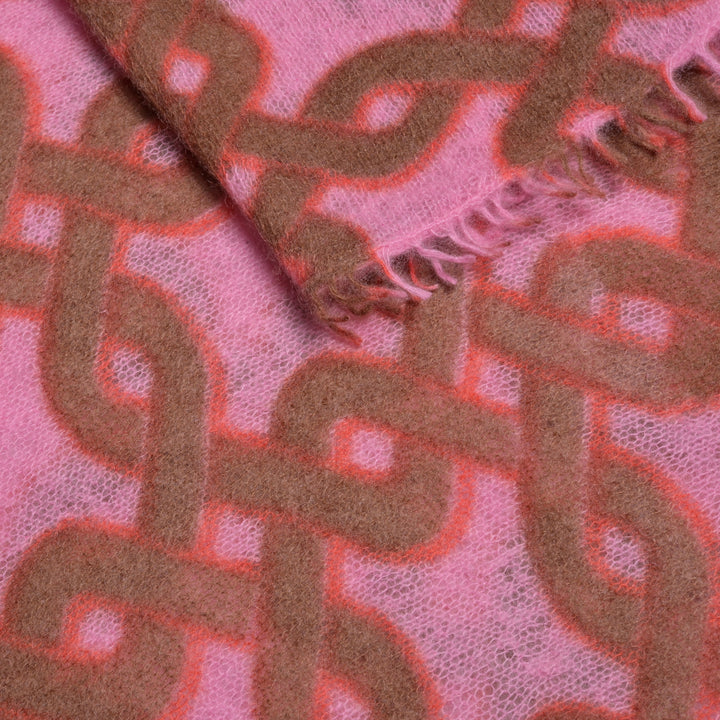 Cashmere Schal Chain-cs in Pink