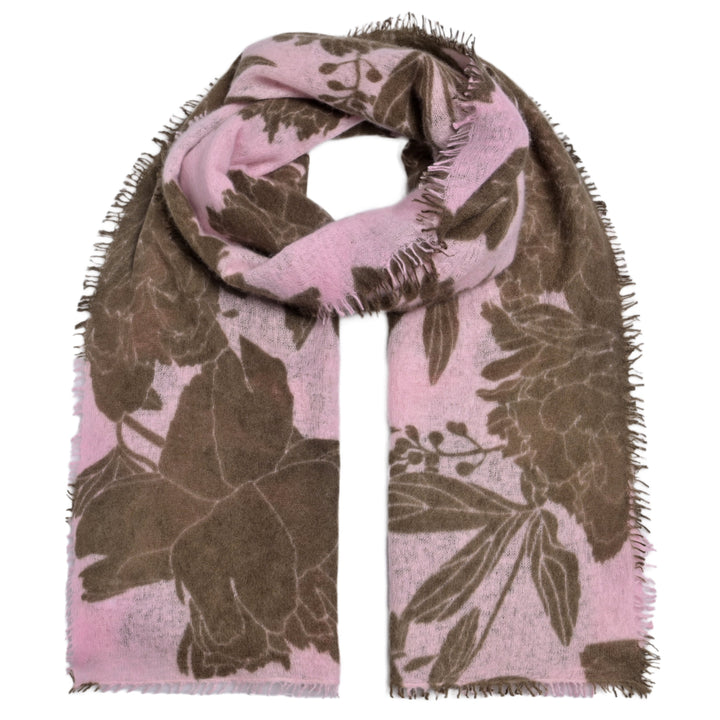 Cashmere Schal Dahlia-cs Maxi in Pfingstrose