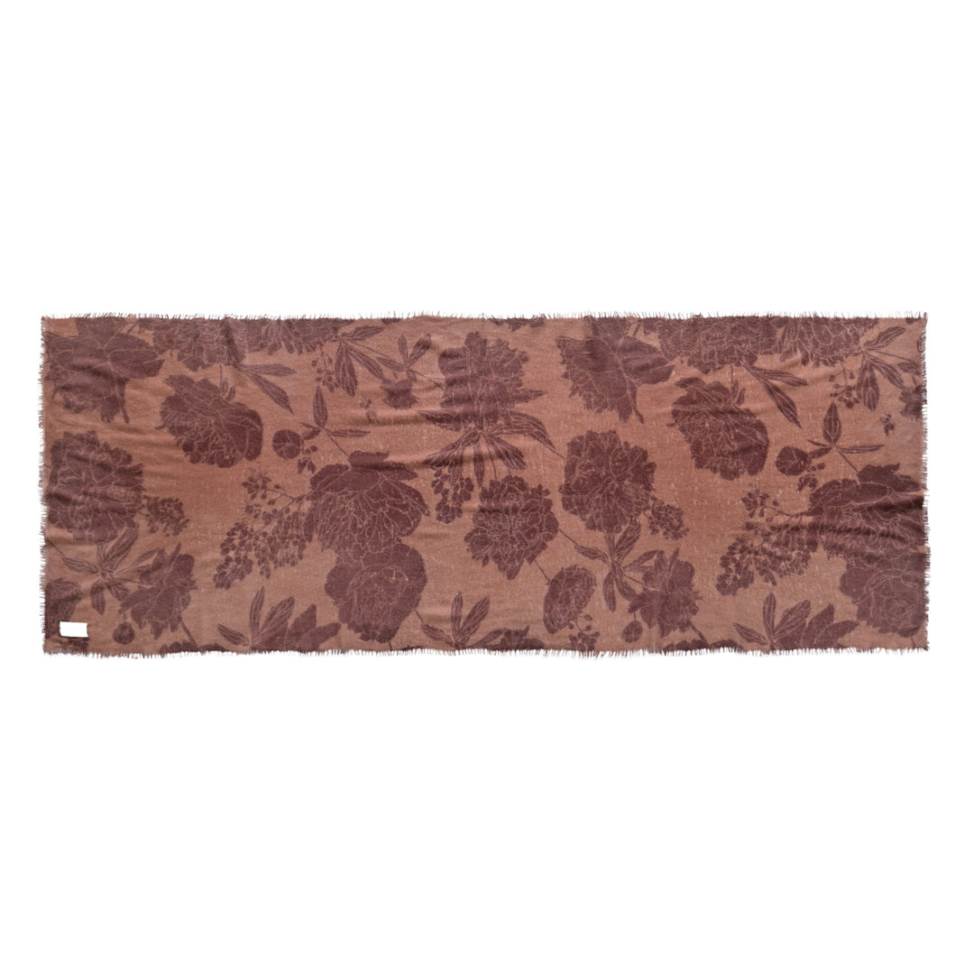 Cashmere Schal Dahlia-cs Maxi in Smoky Whiskey
