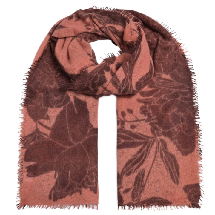 Cashmere Schal Dahlia-cs Maxi in Smoky Whiskey