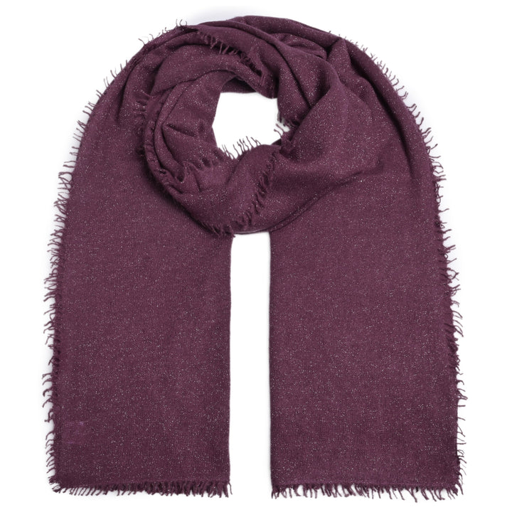 Cashmere Schal Blair-cs Lurex in Aubergine