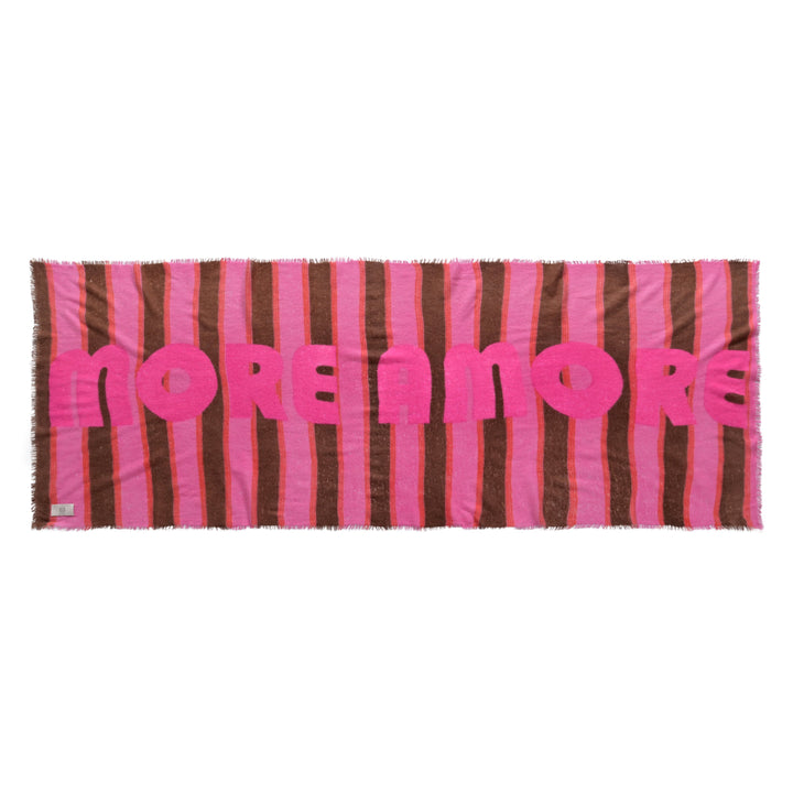 Cashmere Schal Stripe3-cs Amore in Pink