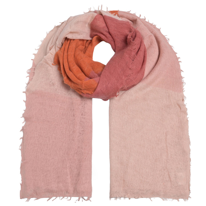 Cashmere Schal Stripe-cs Multi in Smoky Whiskey