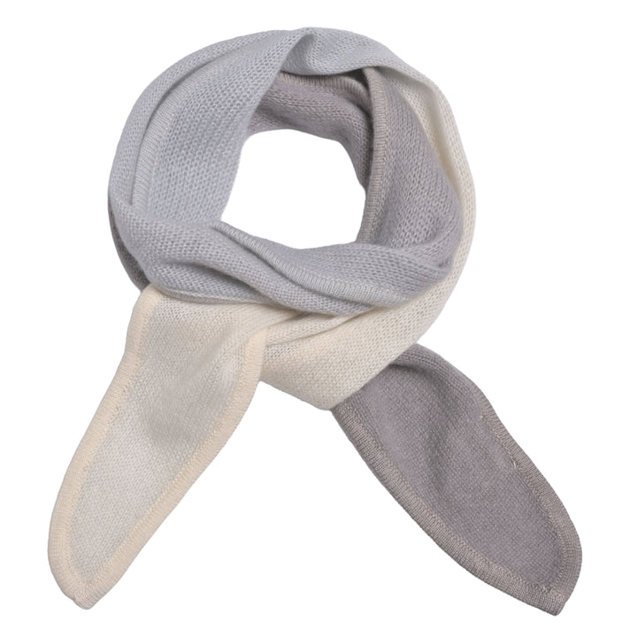 Cashmere Schal Ella-cs mit Farbverlauf in Hellgrau