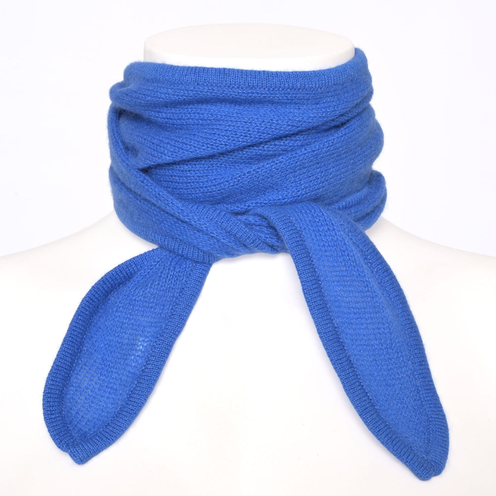 Schalbindung: Beispielbild vom Schal Ella-cs einfarbig in Blau