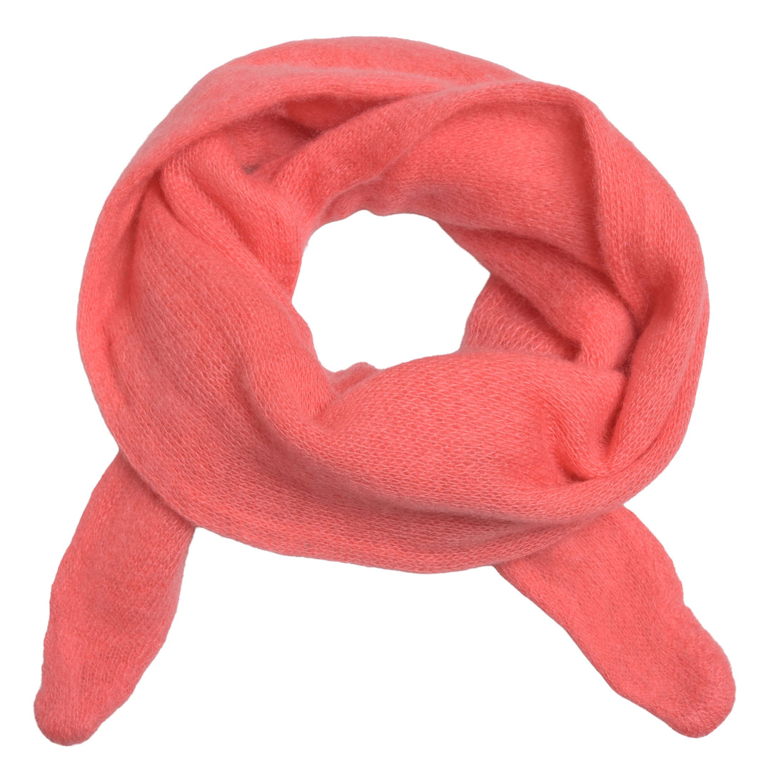 Schmales Halstuch aus 100% Kaschmir in der Farbe Koralle