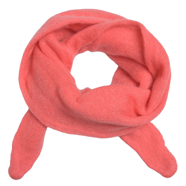 Schmales Halstuch aus 100% Kaschmir in der Farbe Koralle
