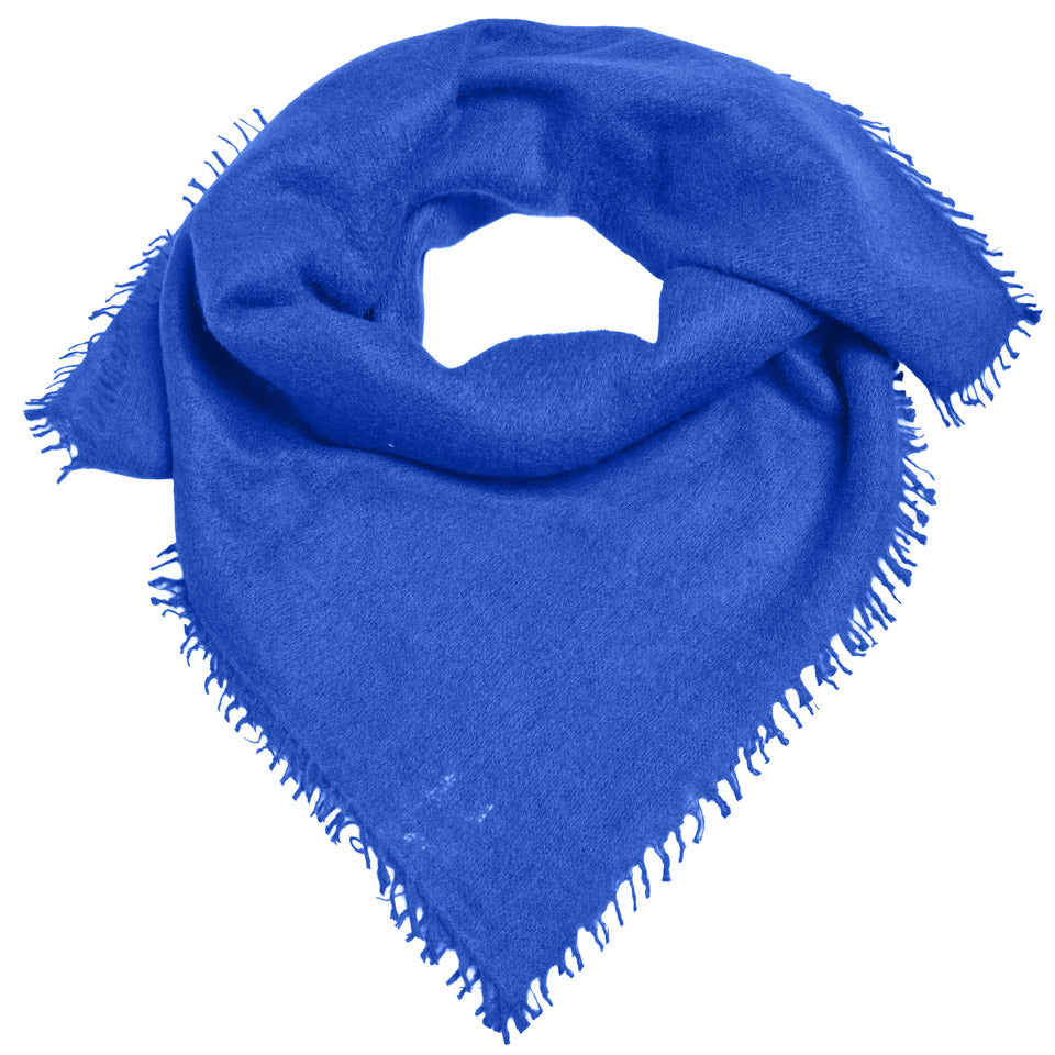 Light Cashmere Bandana in der Farbe Königsblau für Damen aus 100 Prozent reinem Kaschmir