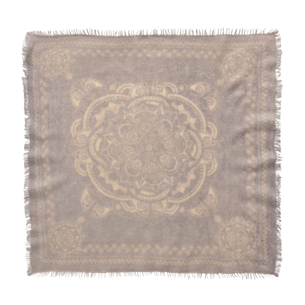100 Prozent Cashmere Tuch quadratisch 70x70 cm Boho-Muster