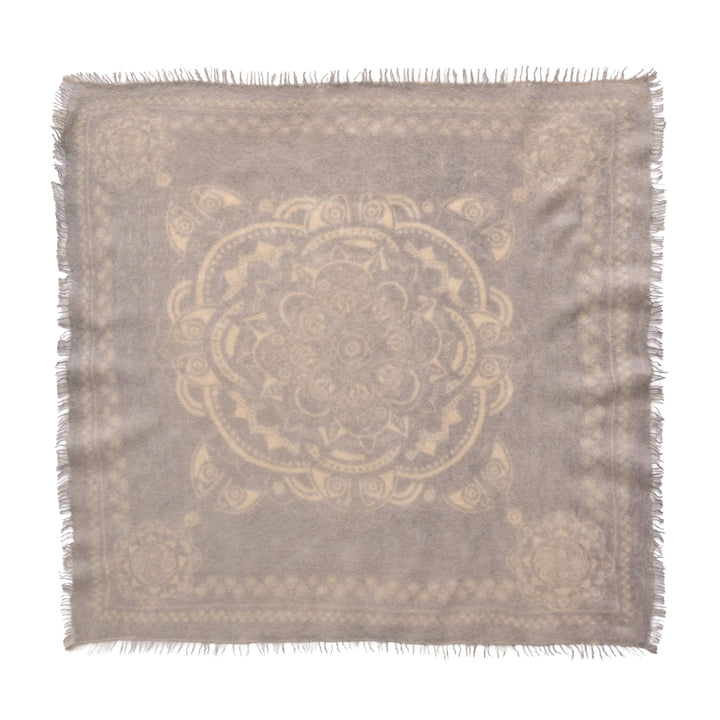 100 Prozent Cashmere Tuch quadratisch 70x70 cm Boho-Muster