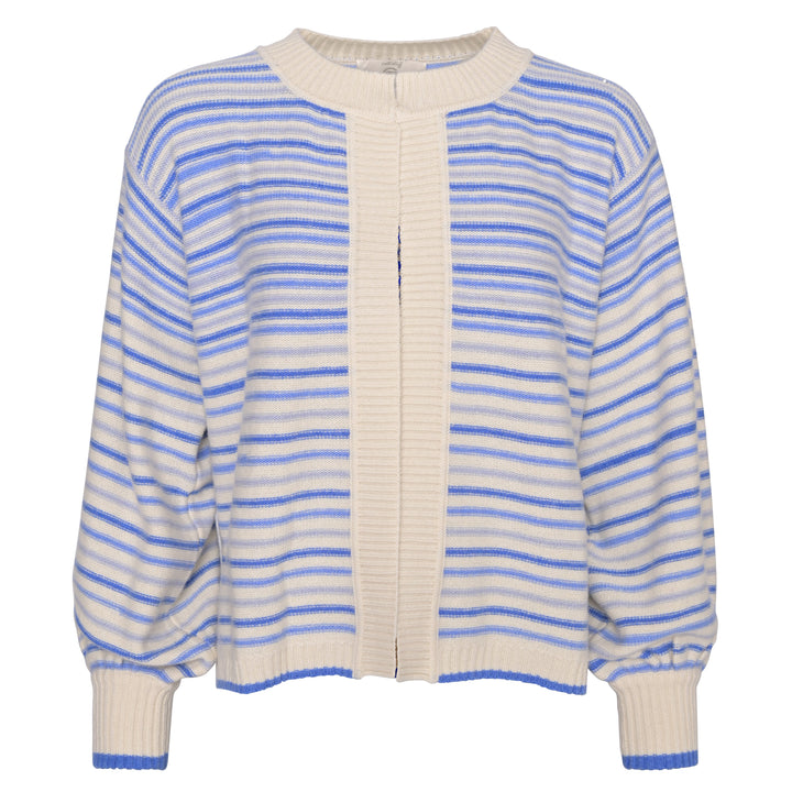 Cardigan Liv-cs Stripes in Azurro