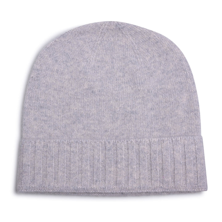 Cashmere Mütze für Herren in Light Grey Melange