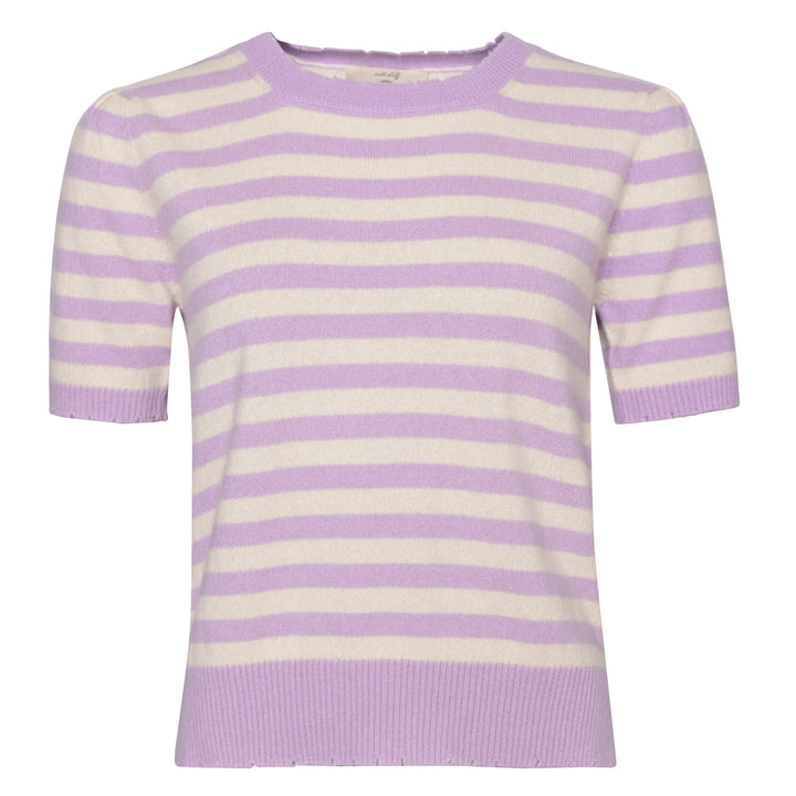 Cashmere Pullover Blair-cs Stripe in Lavender Mist
