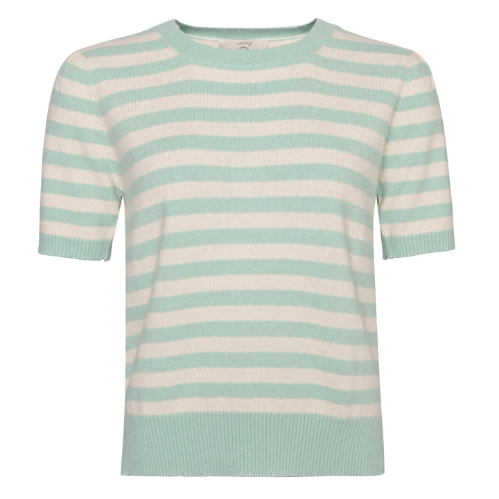 Cashmere Pullover Blair-cs Stripe in Mint Sorbet