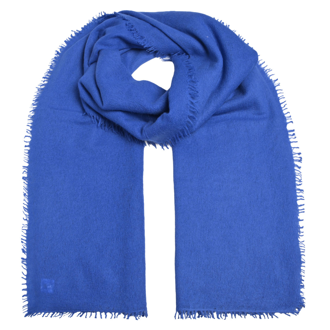 Luxuriöser Kaschmirschal für Damen und Herren in der Farbe Königsblau, Produktbild