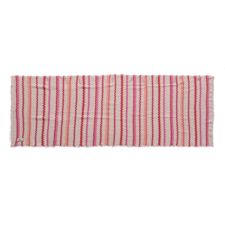 Cashmere Schal Fair Isle-cs in Ivory