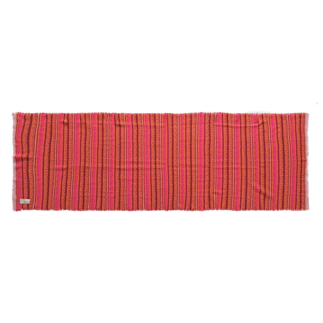 Cashmere Schal Fair Isle-cs in Pink