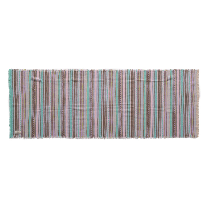 Cashmere Schal Fair Isle-cs in Taupe