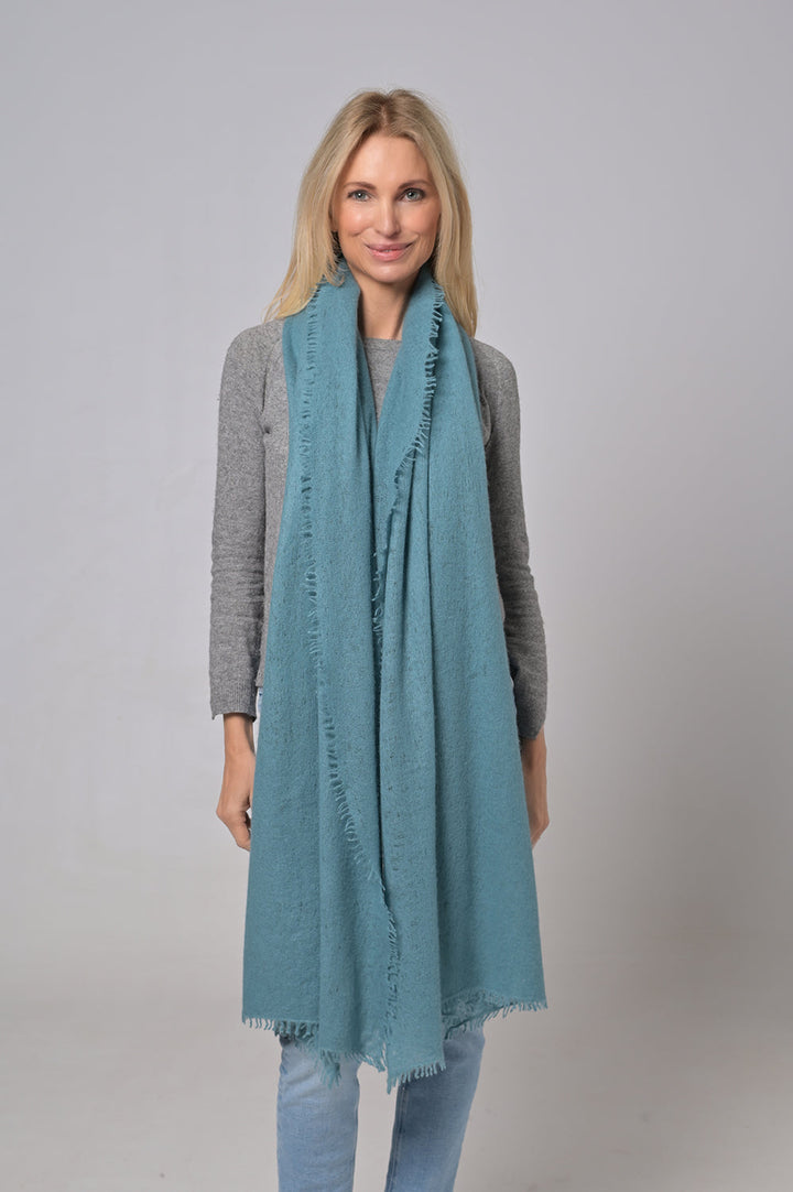 Cashmere Schal Feli-cs in Brittany Blue