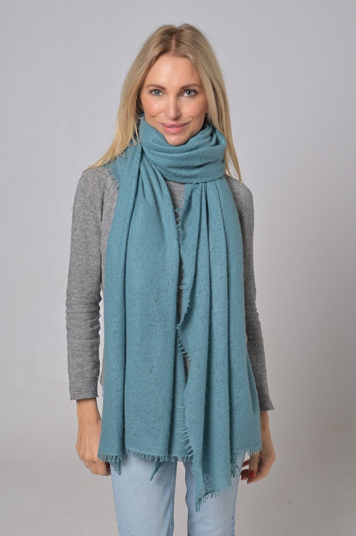 Cashmere Schal Feli-cs in Brittany Blue