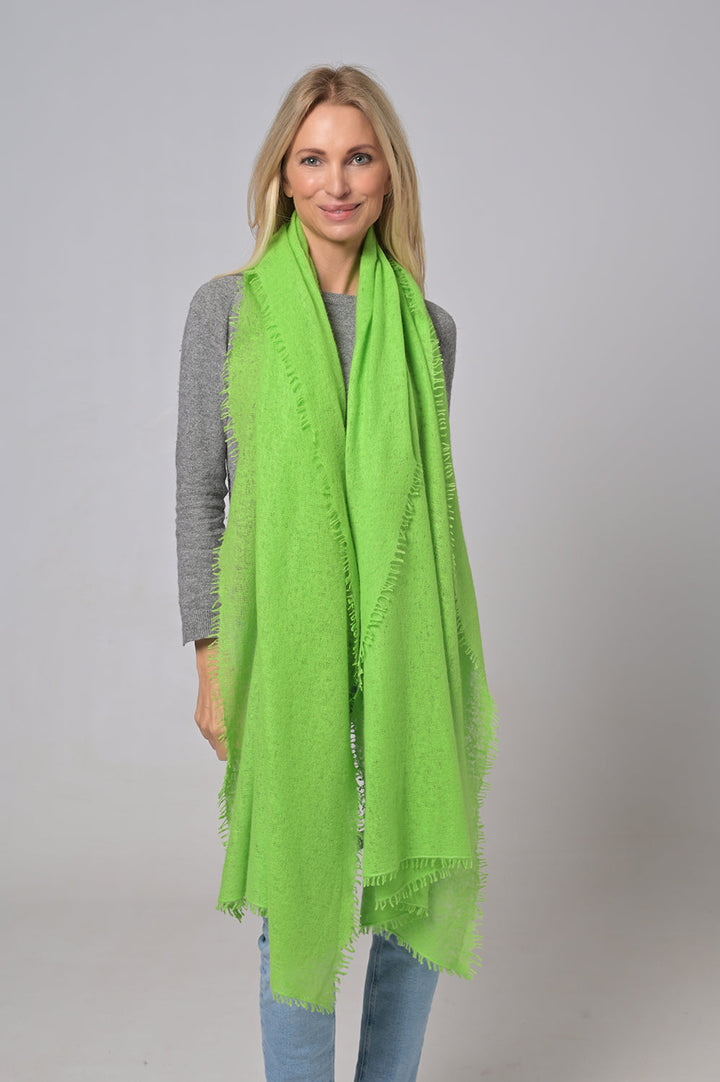 Cashmere Schal Feli-cs in Kiwi