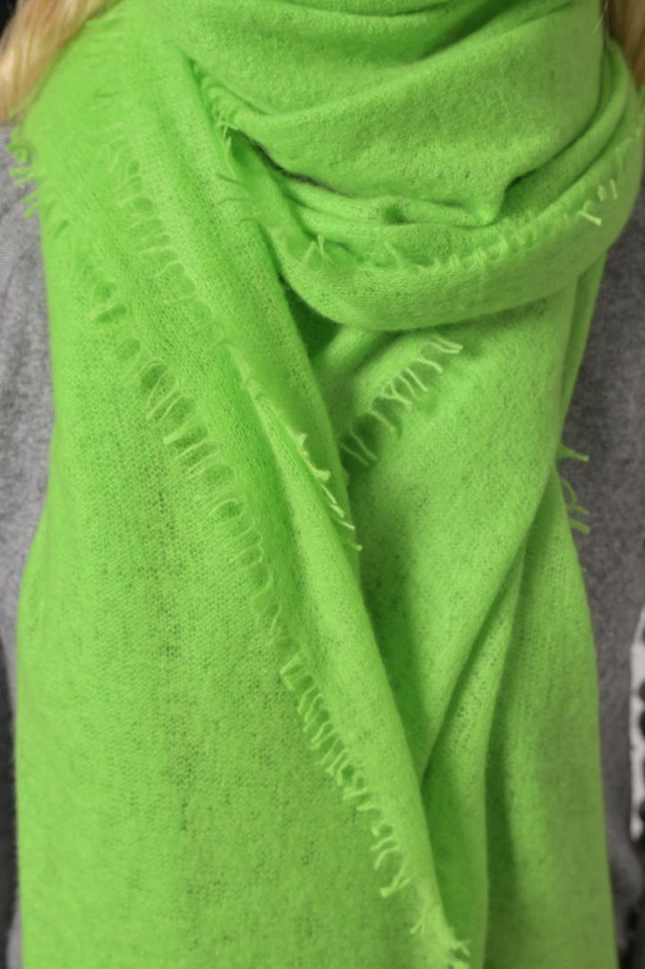 Cashmere Schal Feli-cs in Kiwi