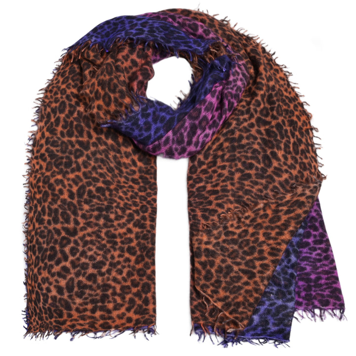 Cashmere Schal Leo-cs in Bunt