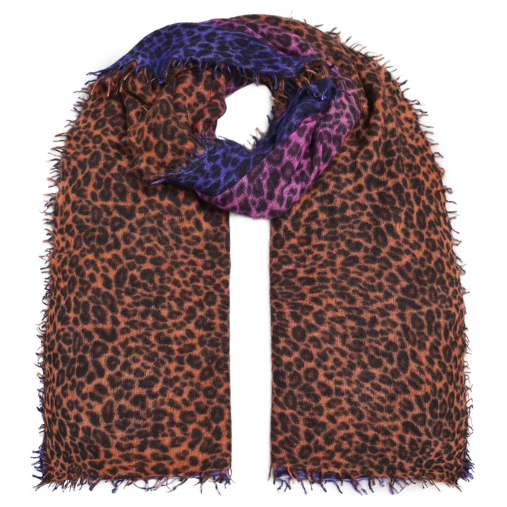 Cashmere Schal Leo-cs in Bunt